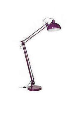Purple Metal Adjustable Floor Lamp